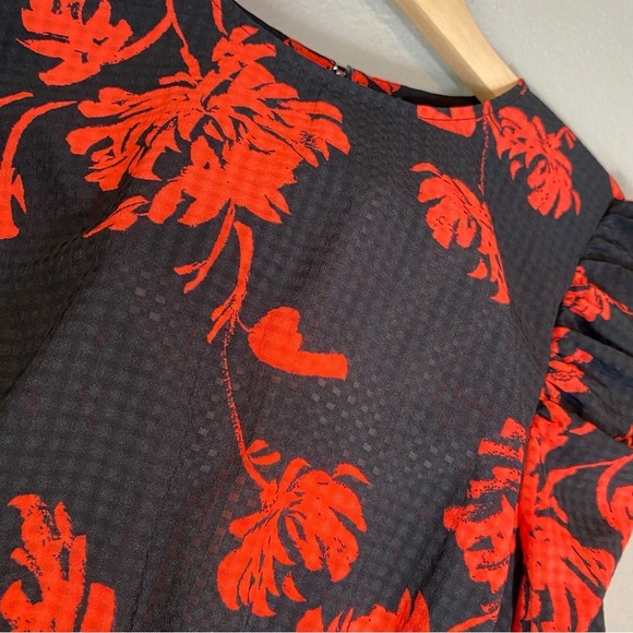 Who What Wear Womens Floral Dark Feminine Romantic Whimsigoth Dress Size S Black - Picture 12 of 16